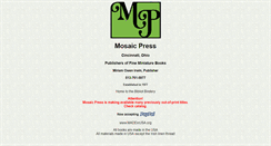 Desktop Screenshot of mosaicpress.com